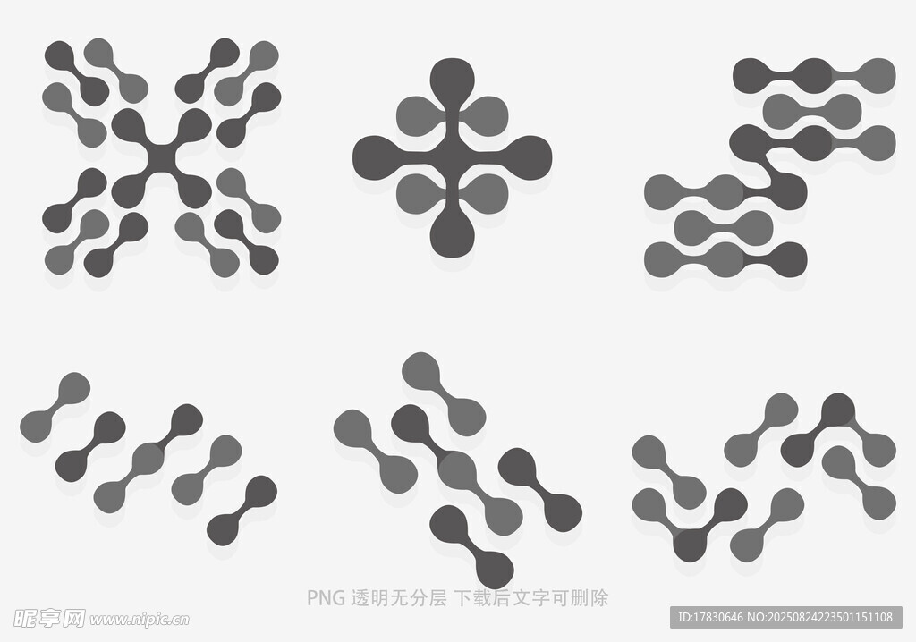 几何点状图案设计元素