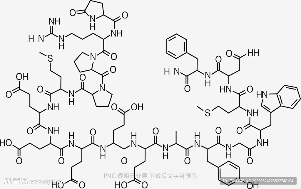 复杂有机化学分子结构图
