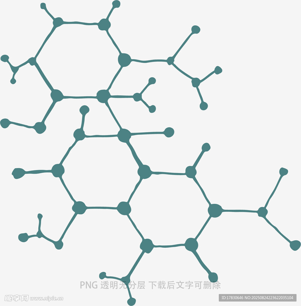 分子结构图案