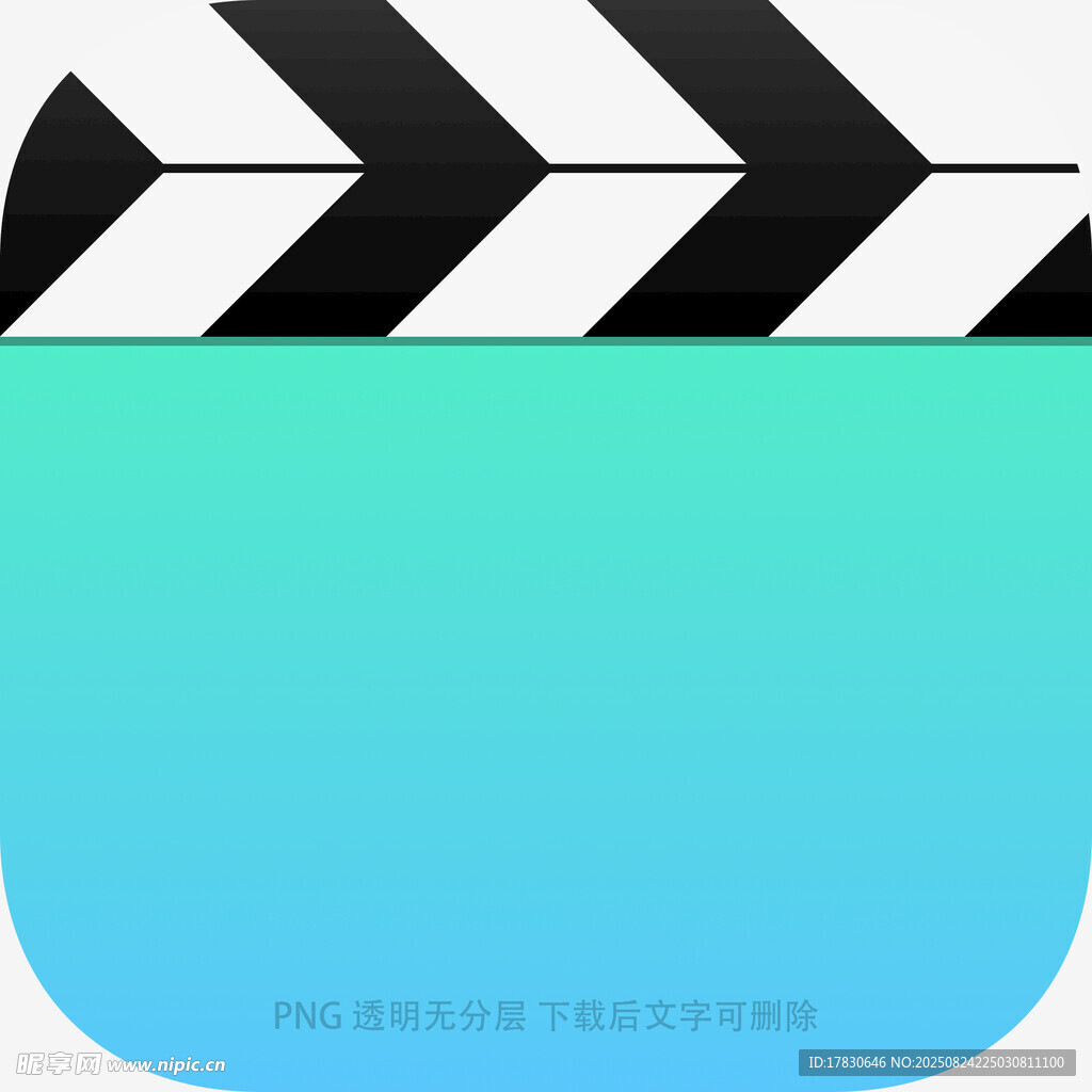 电影场记板与清新底色