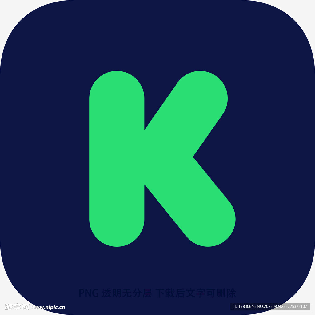 绿色K字母图标