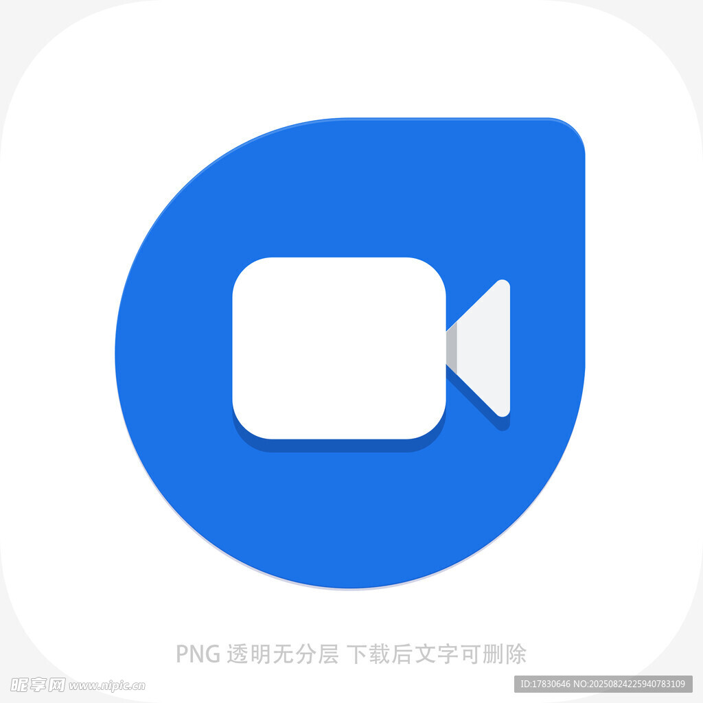 蓝色视频图标设计元素
