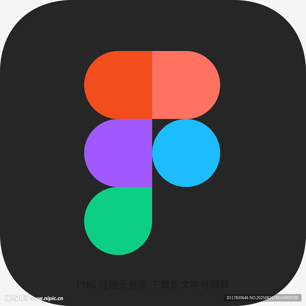 多彩抽象图案图标