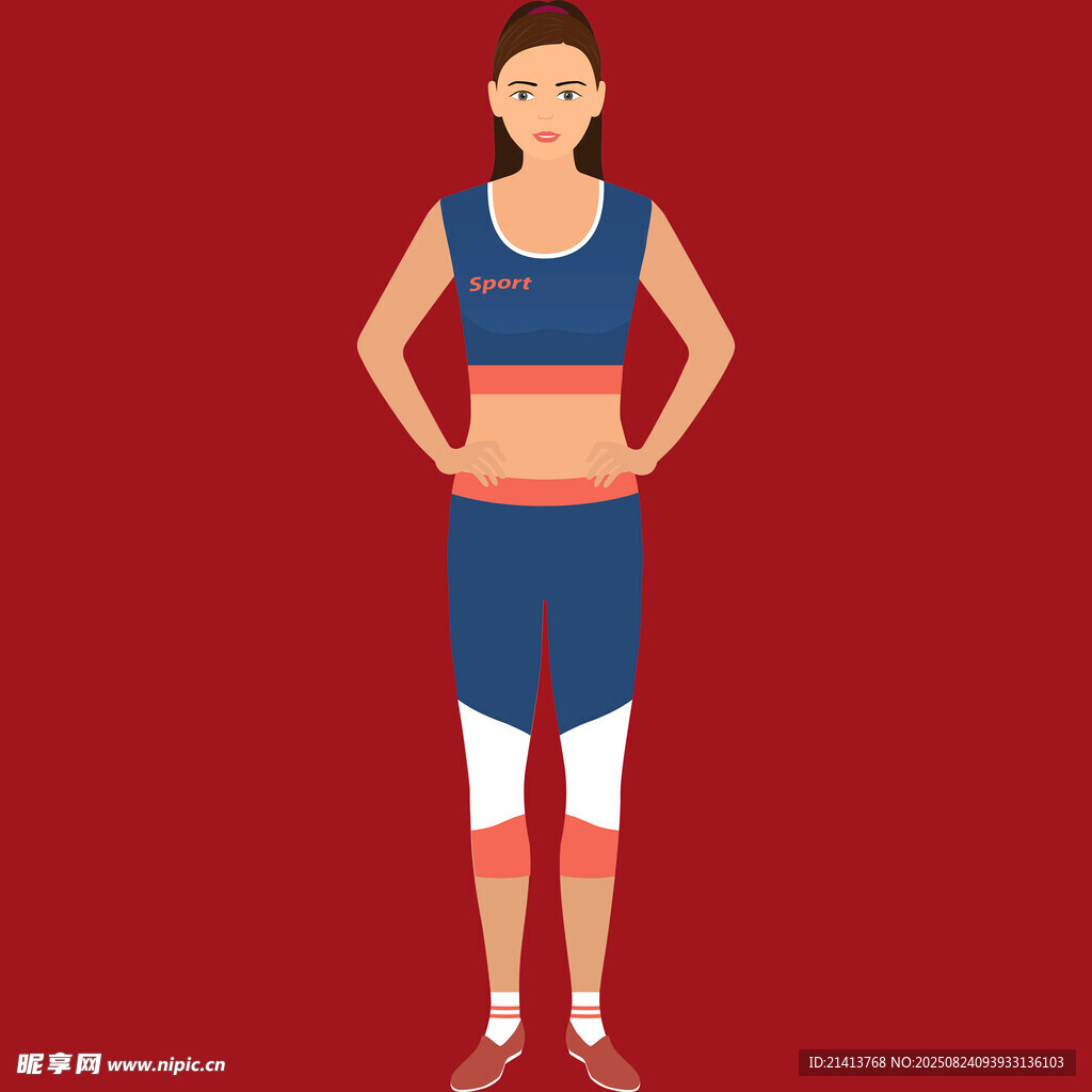 活力健身女性形象