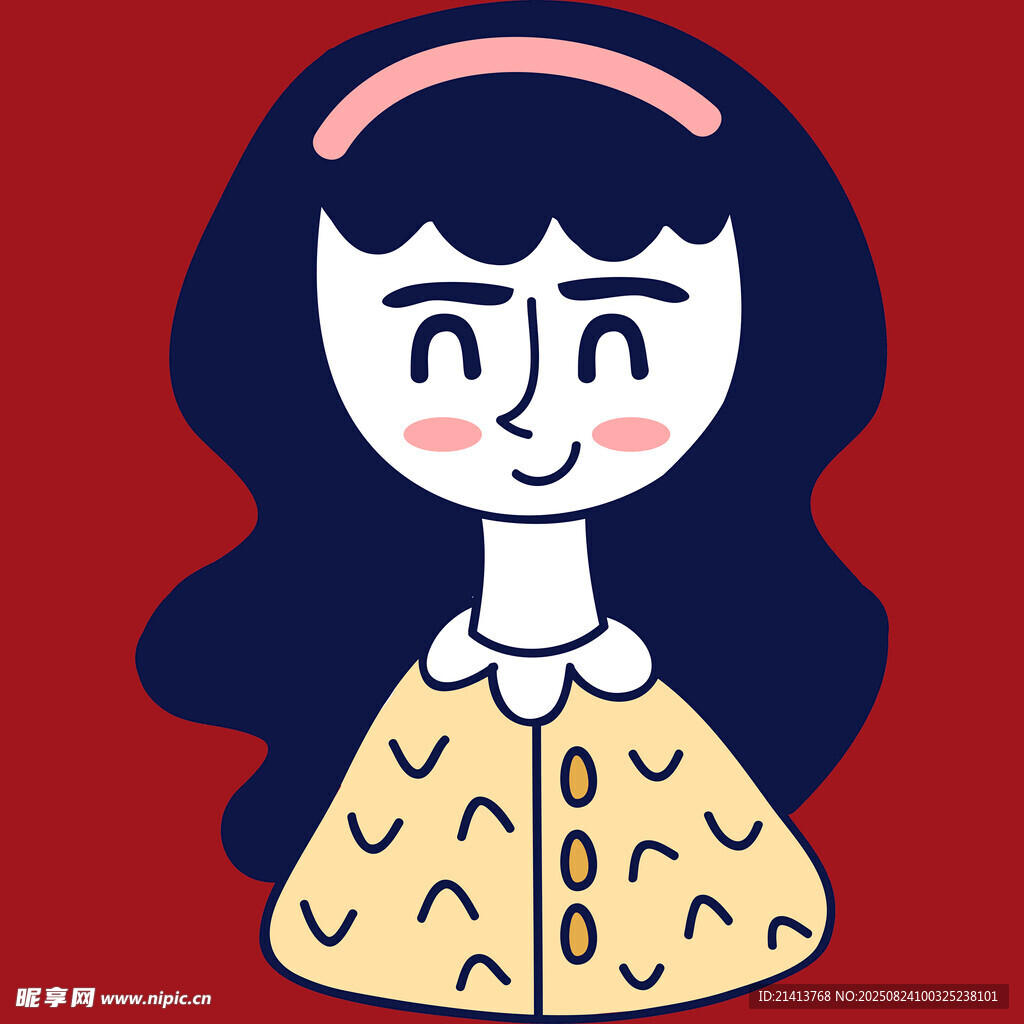 可爱女孩插画