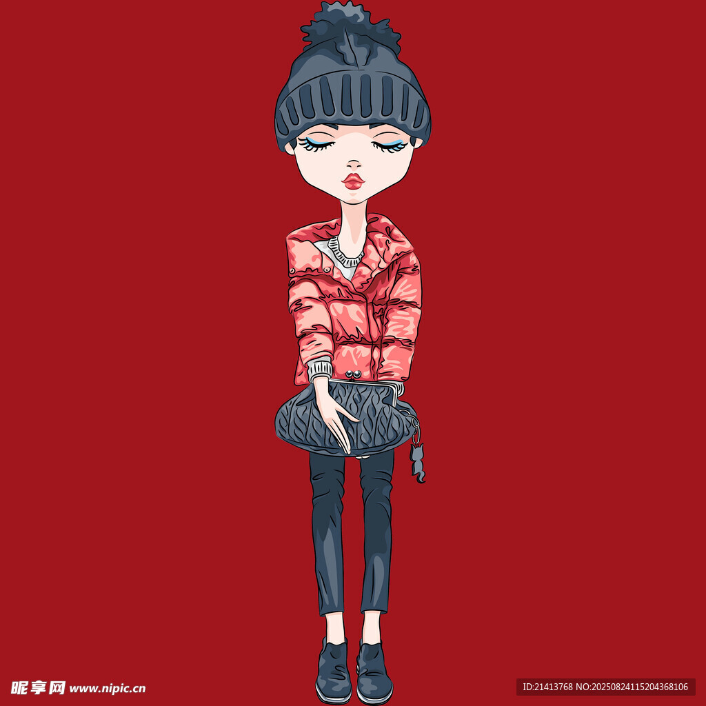 时尚卡通女孩造型展示