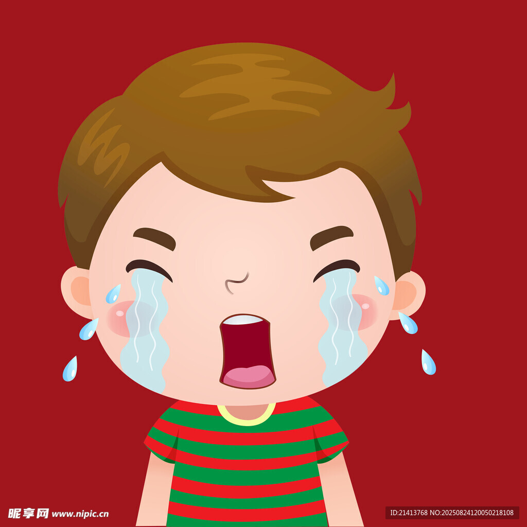 哭泣的小男孩