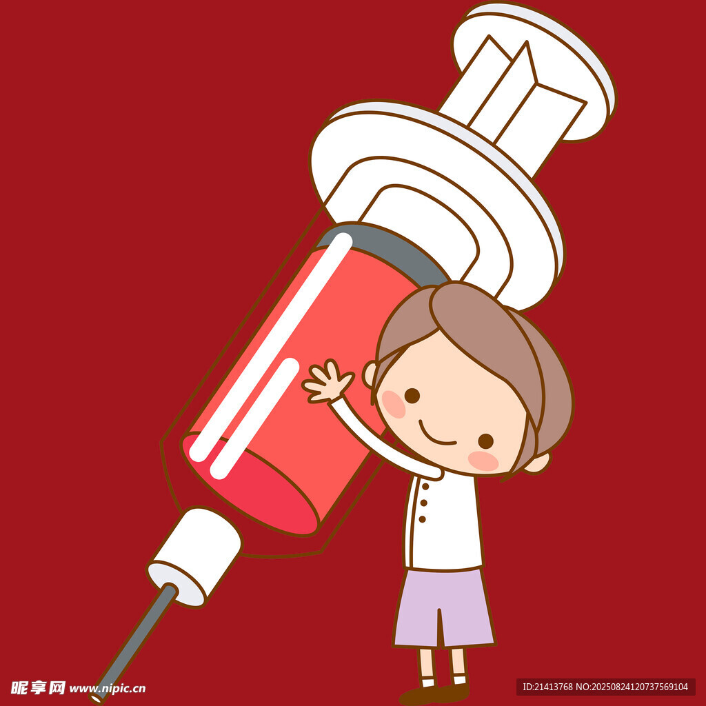 女孩与超大注射器