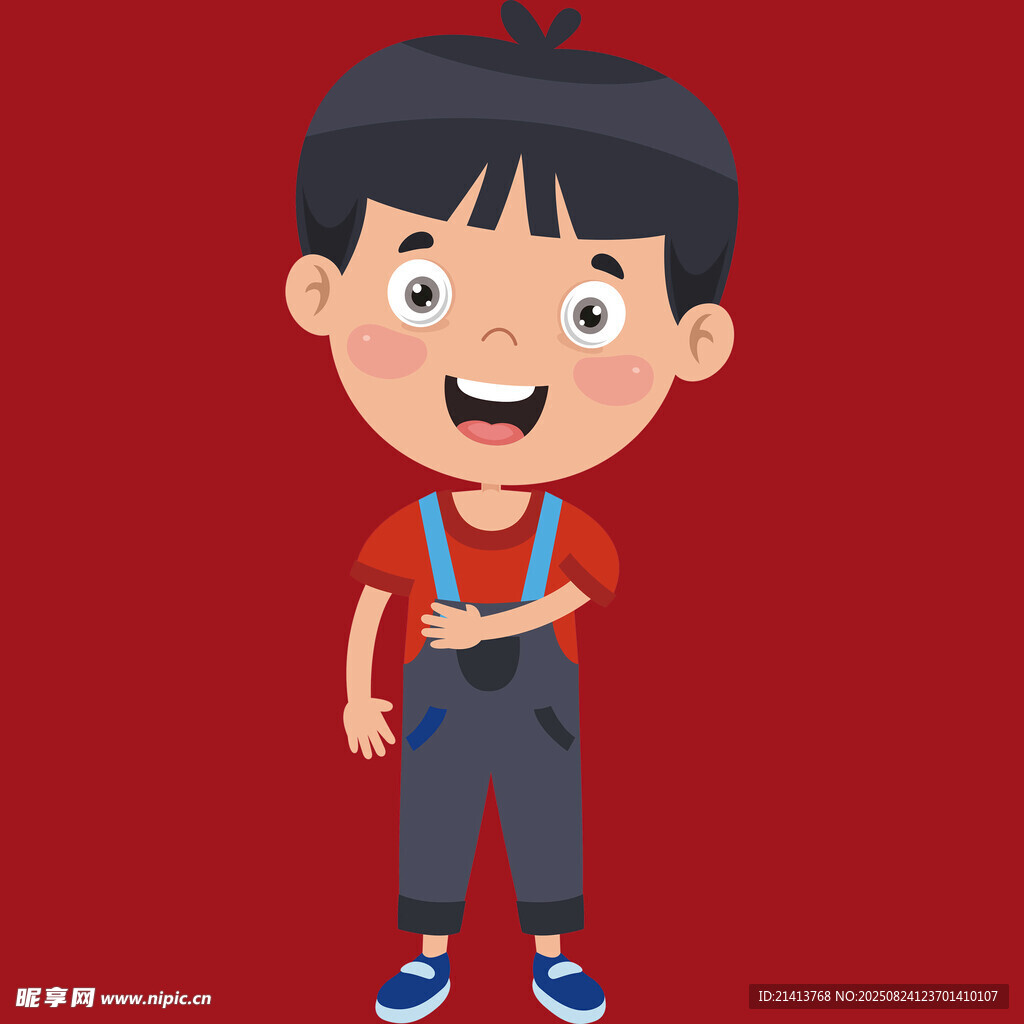 开心小男孩  活力满满