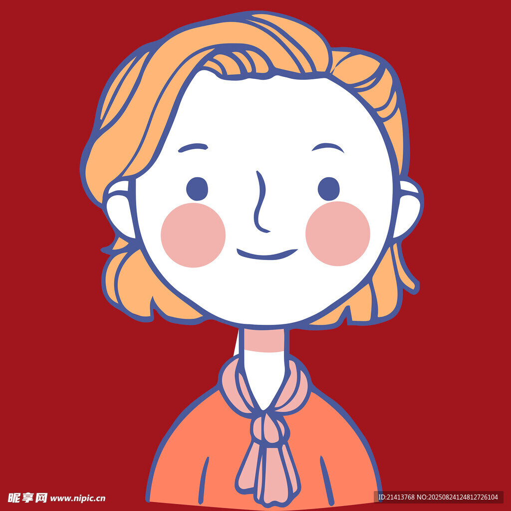 微笑女孩头像