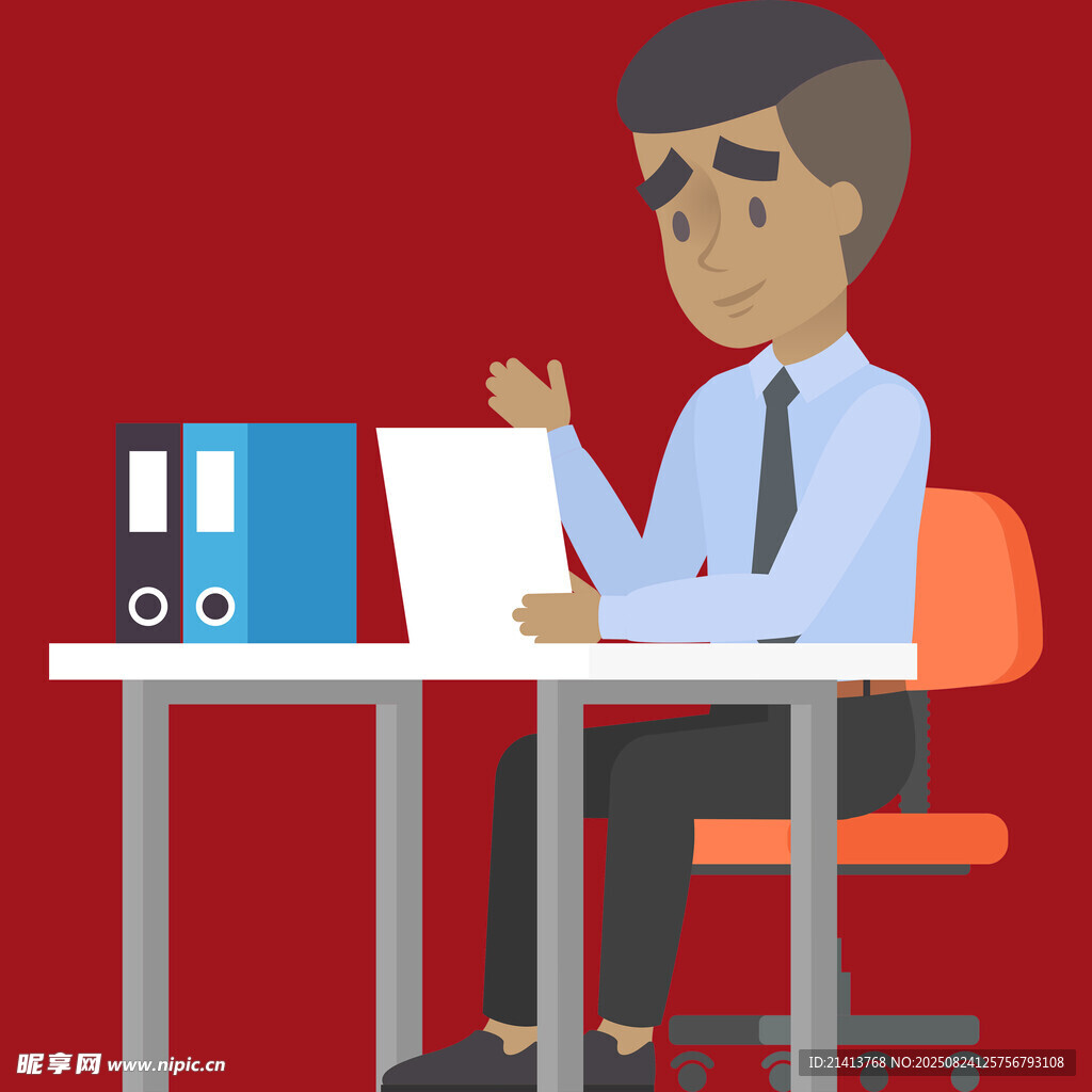 办公男子手持文件显苦恼