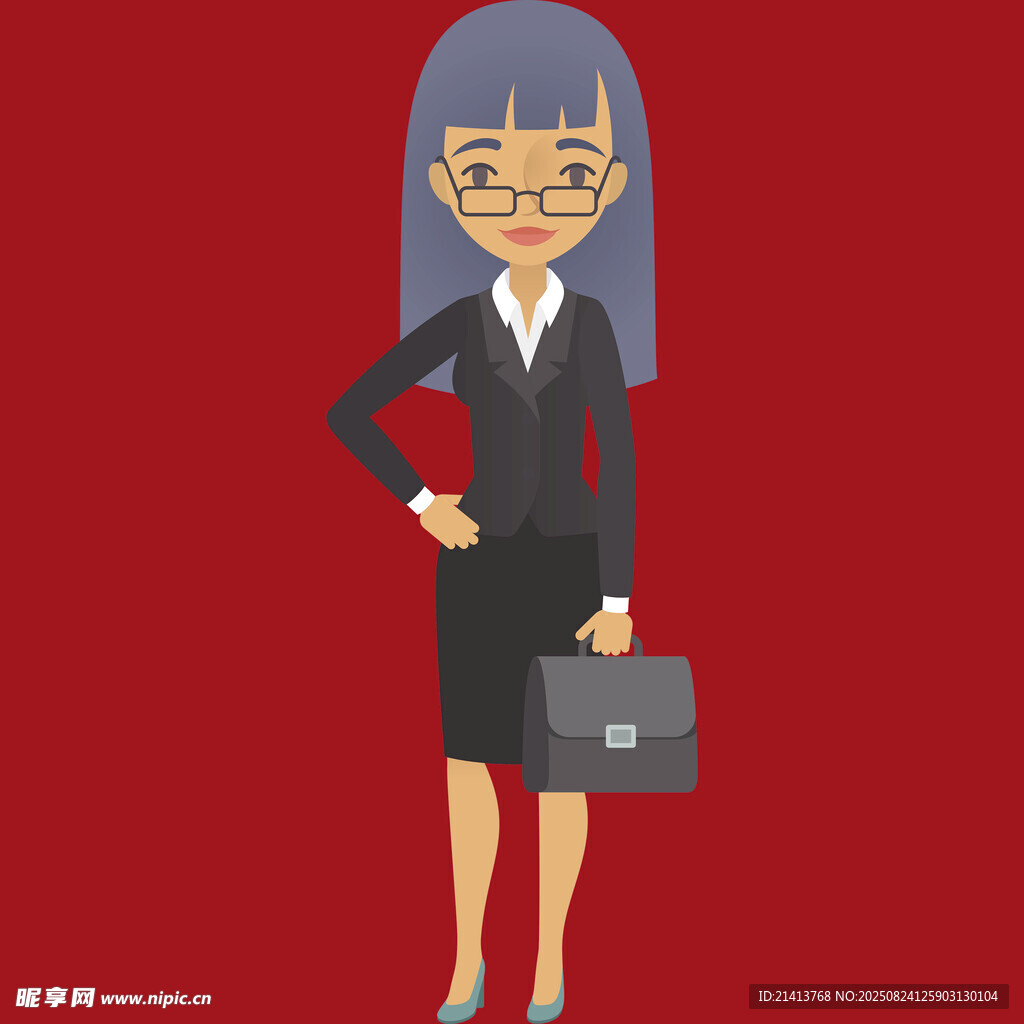 职业女性形象 干练持包