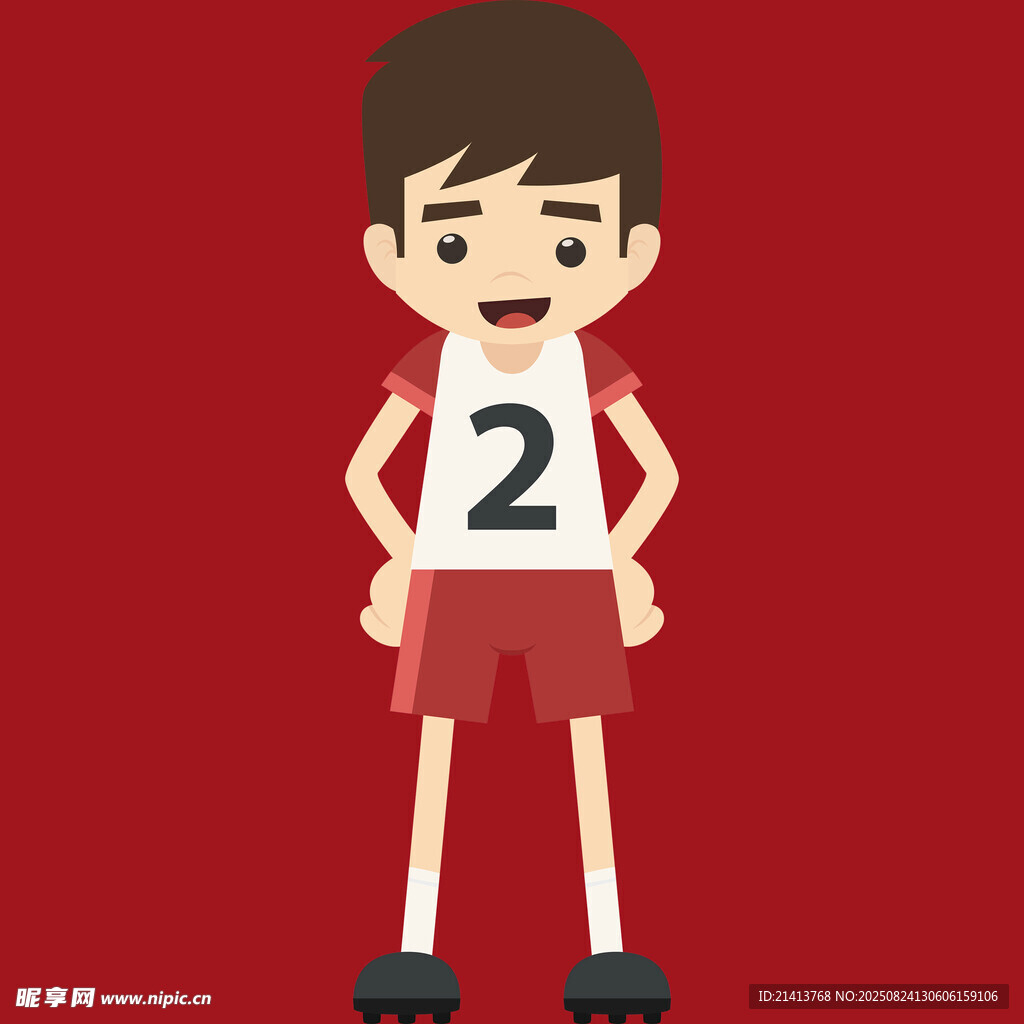 穿2号球衣的运动男孩