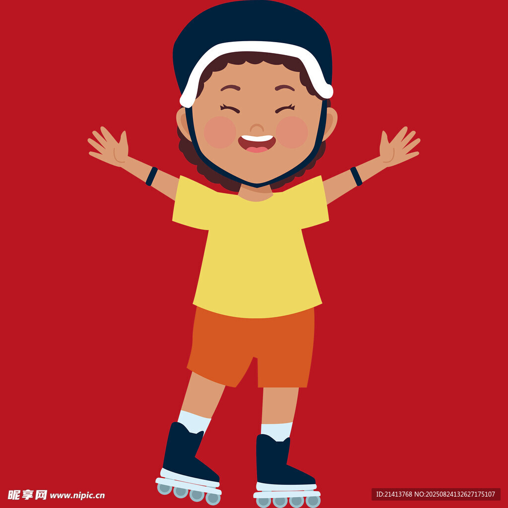 快乐轮滑少年