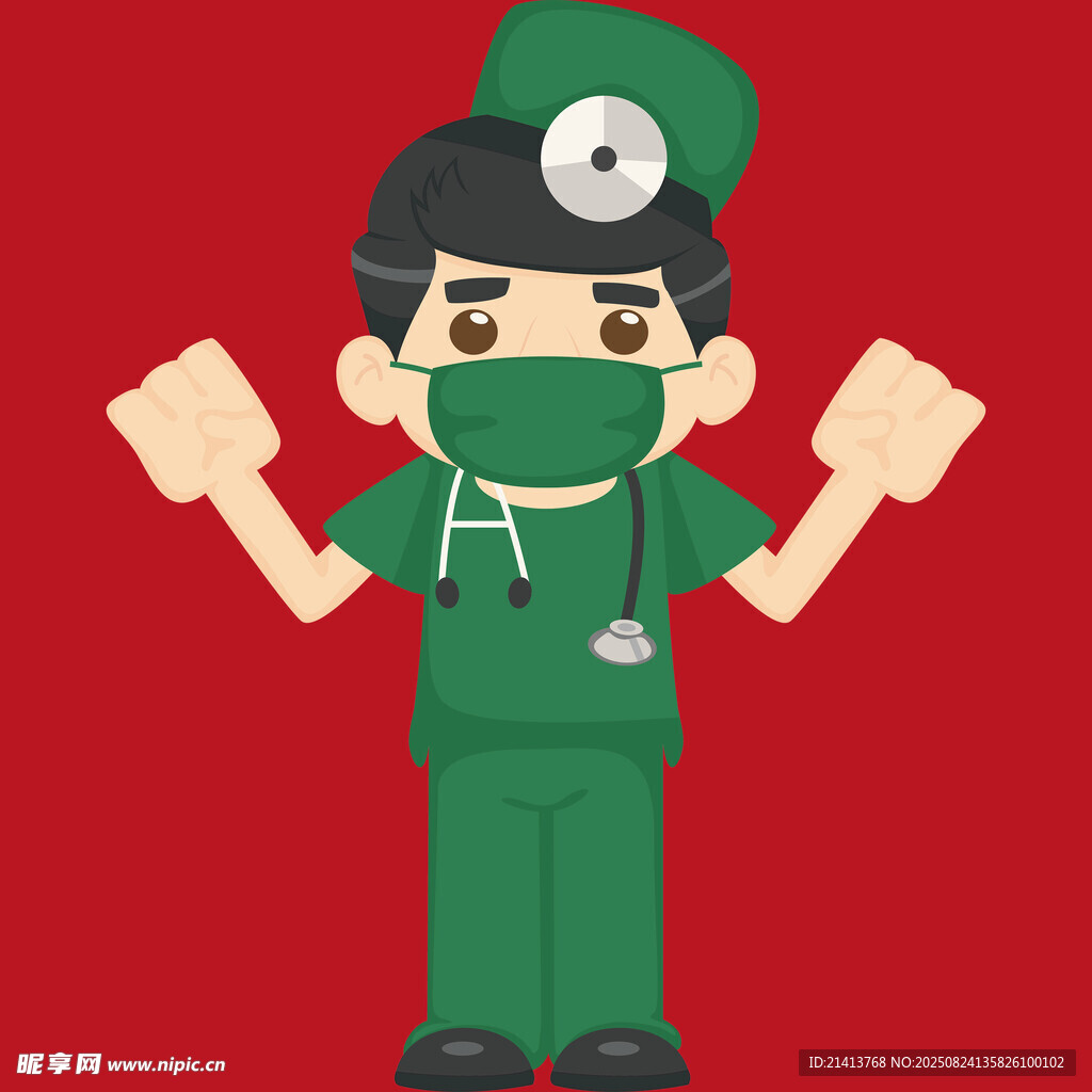 可爱医护形象 活力满满