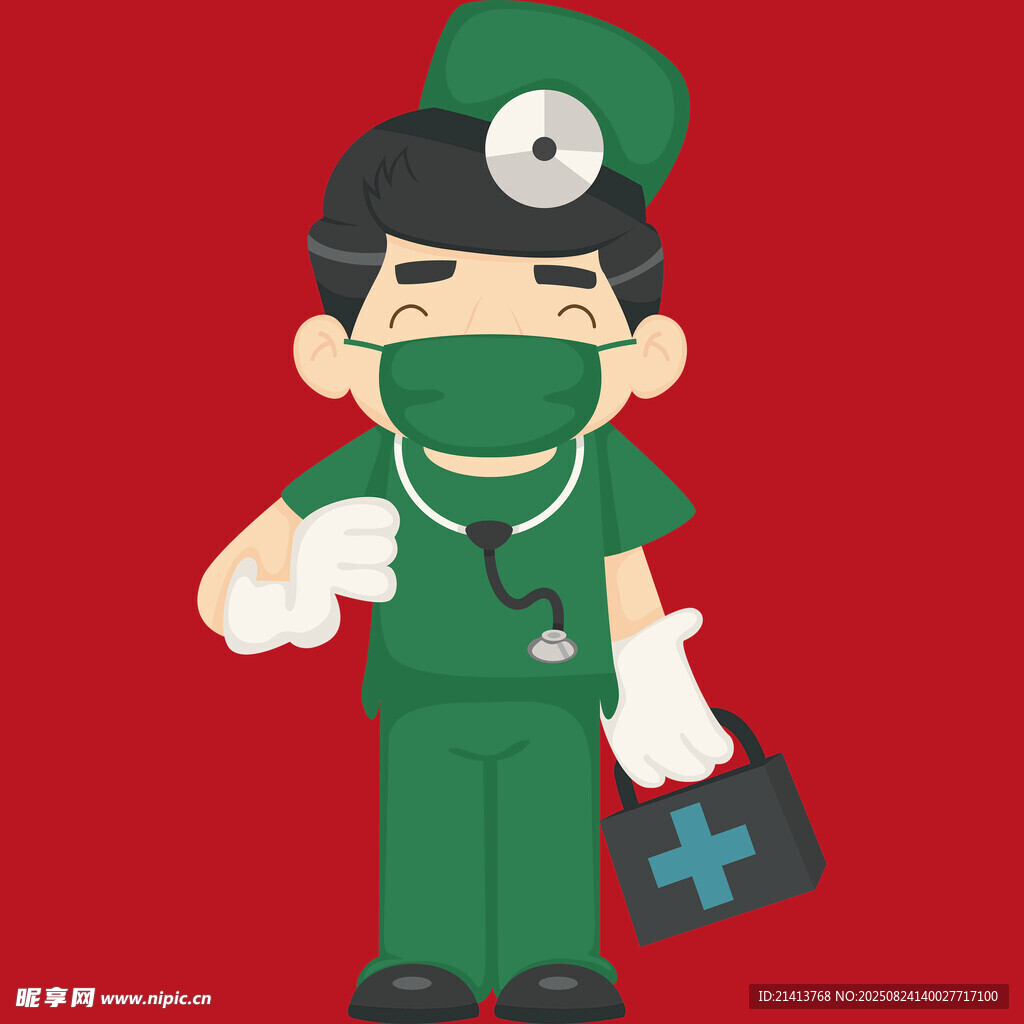 可爱卡通医生形象