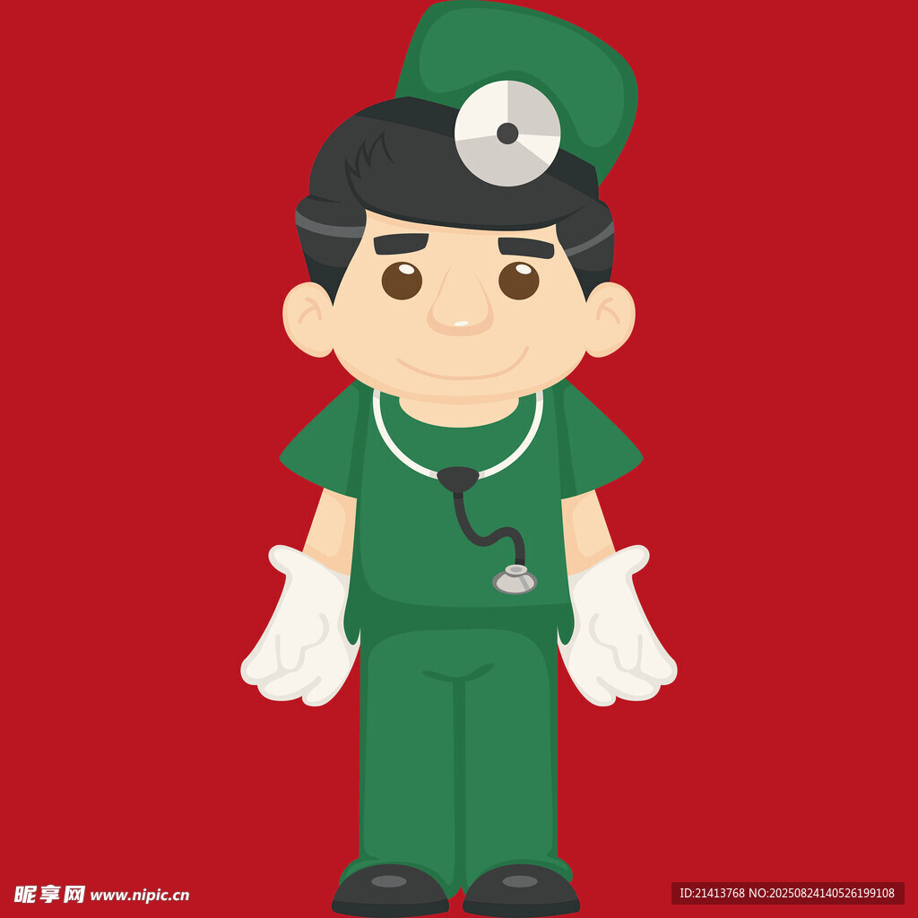卡通男医生形象