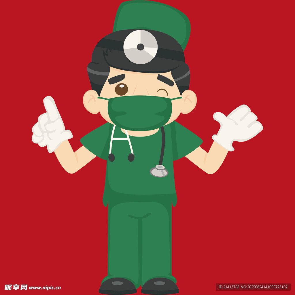 可爱医护人员形象