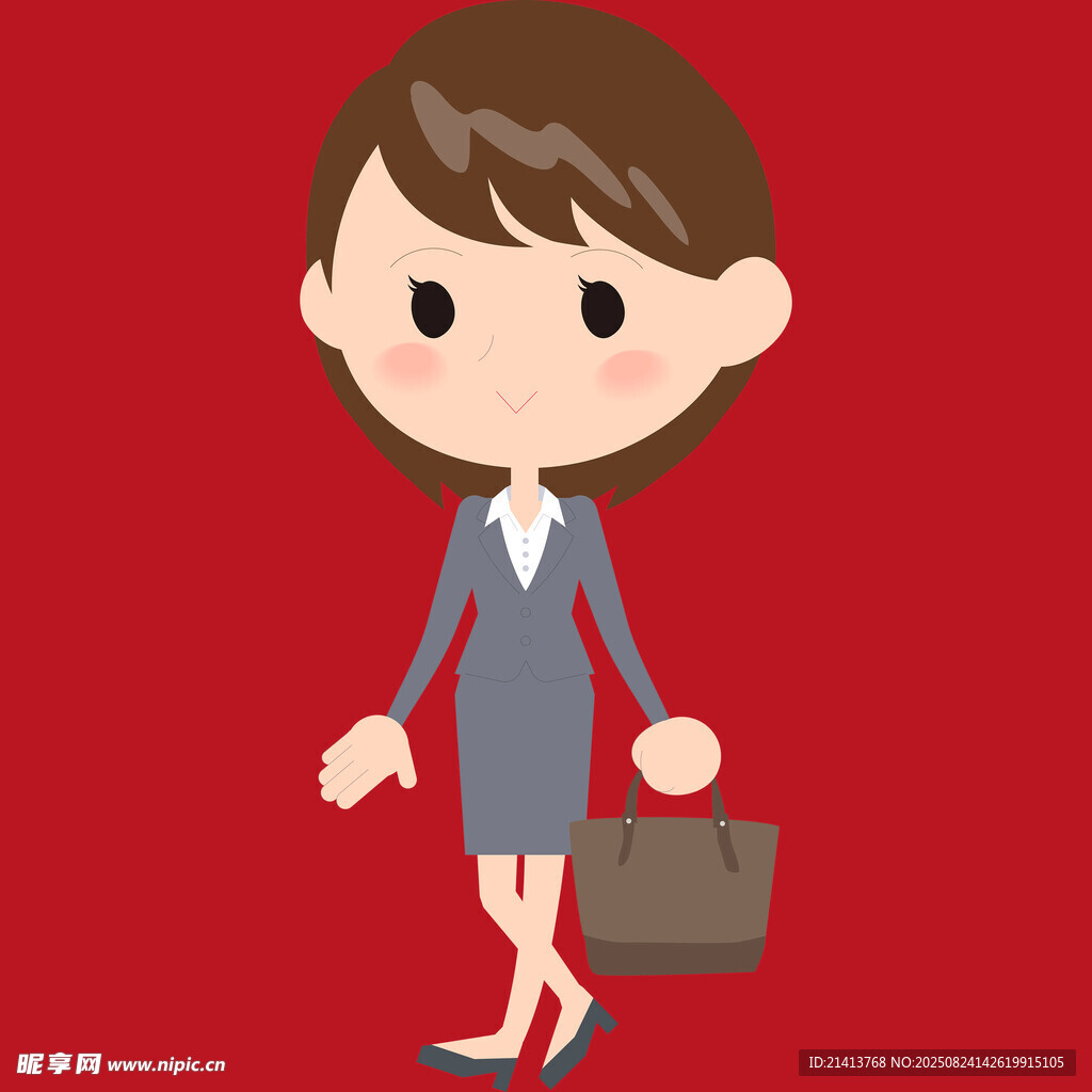 职业女性 手提包职场形象