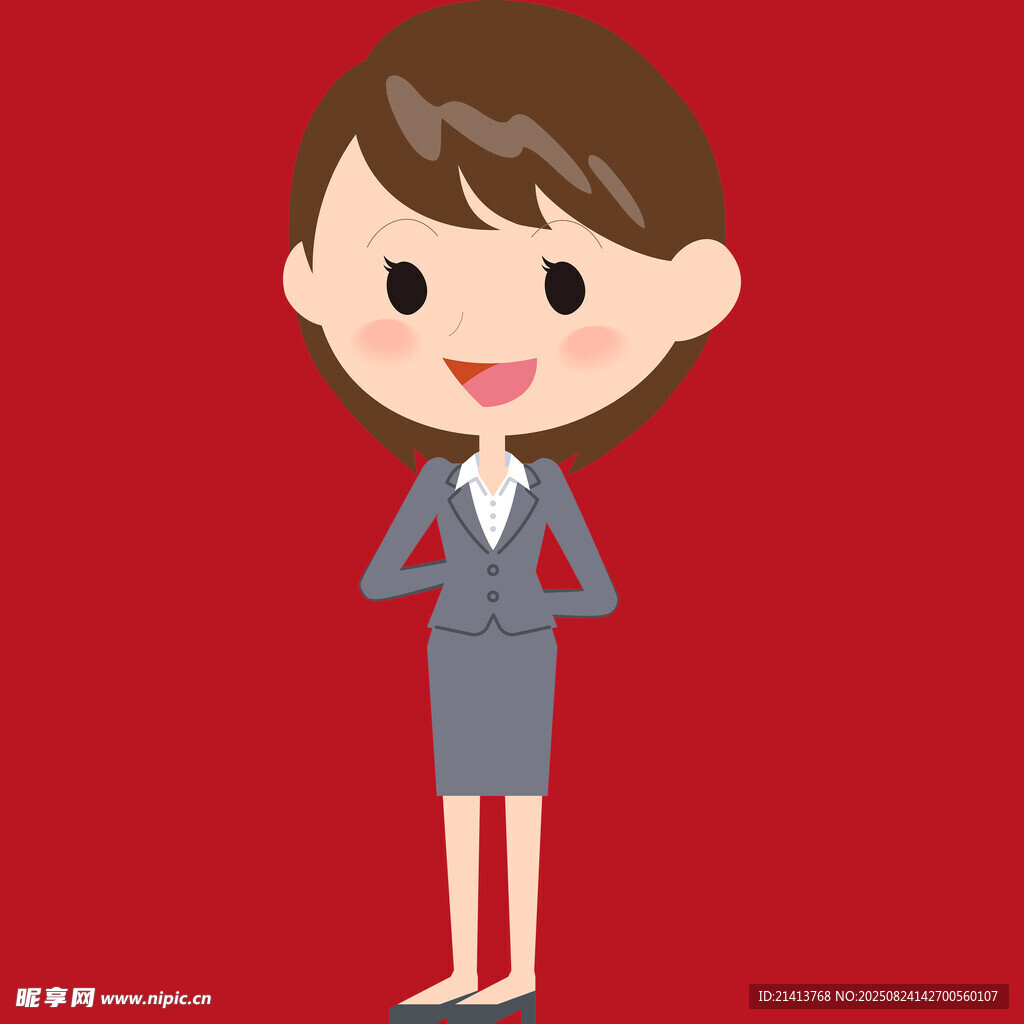 职业女性卡通形象