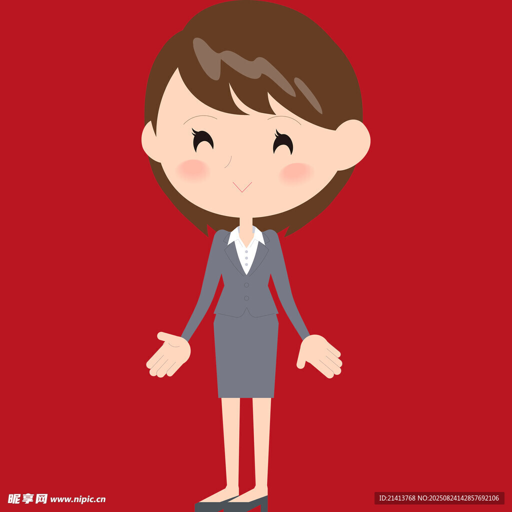 职业女性卡通形象