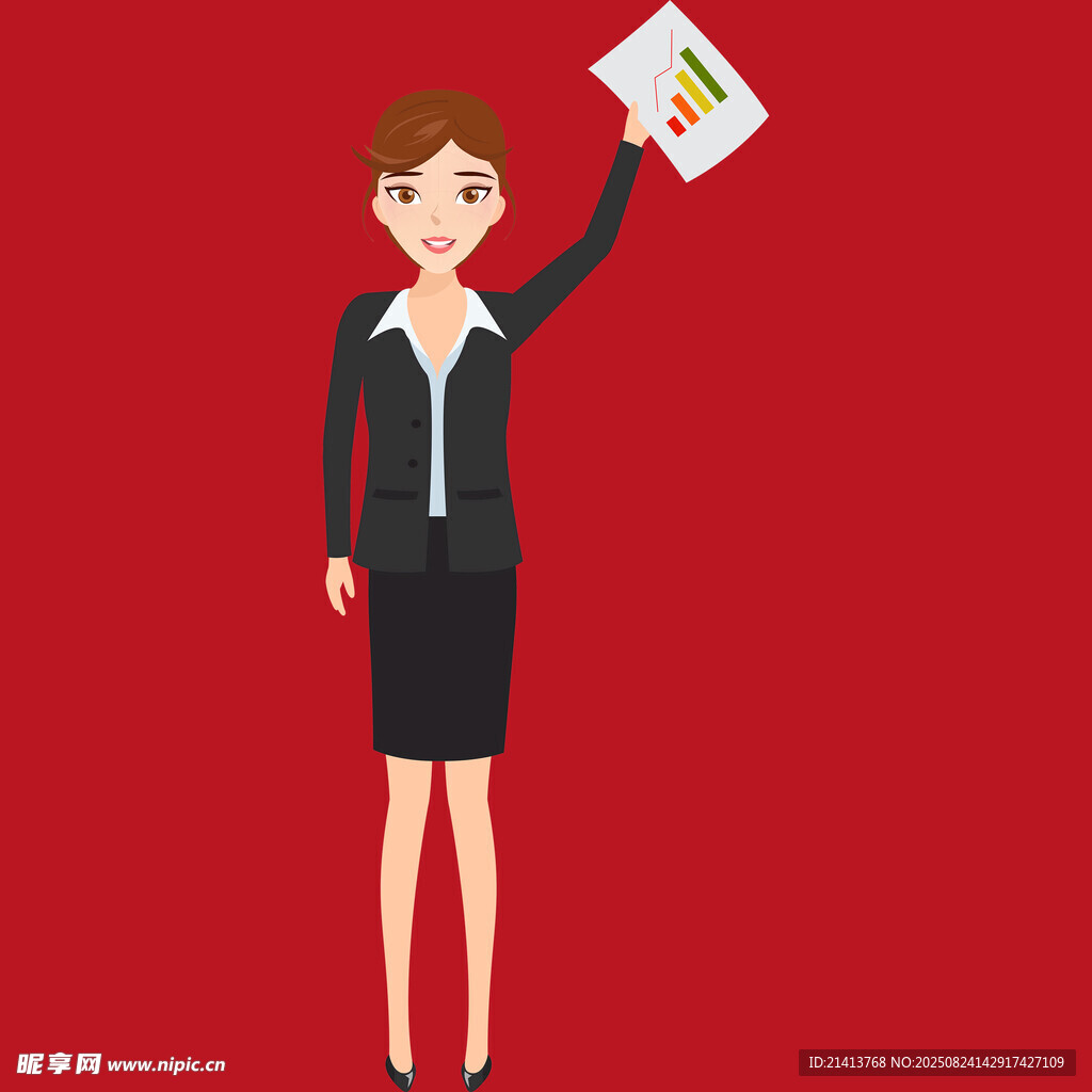 职场女性展示工作成果