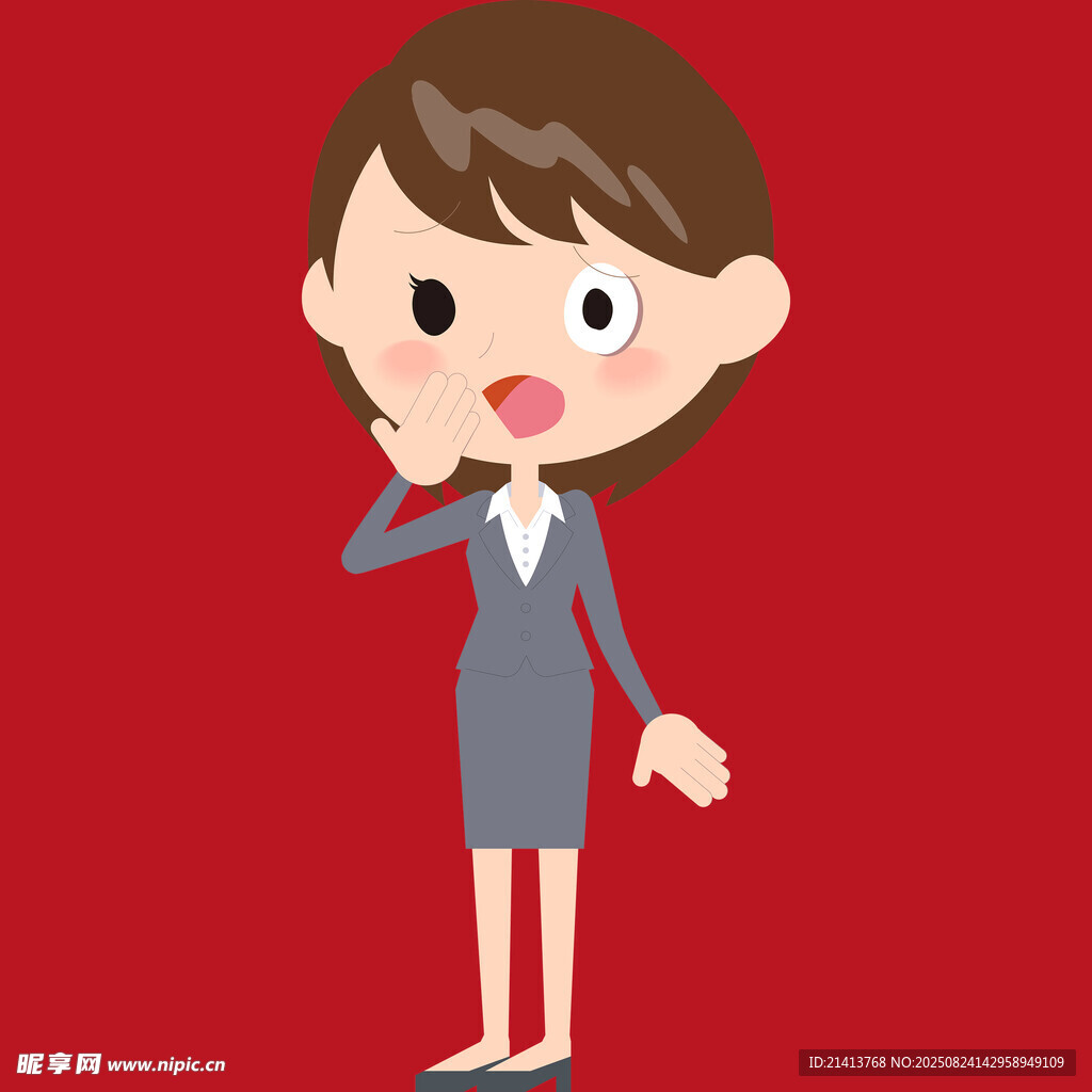 职业女性打电话形象