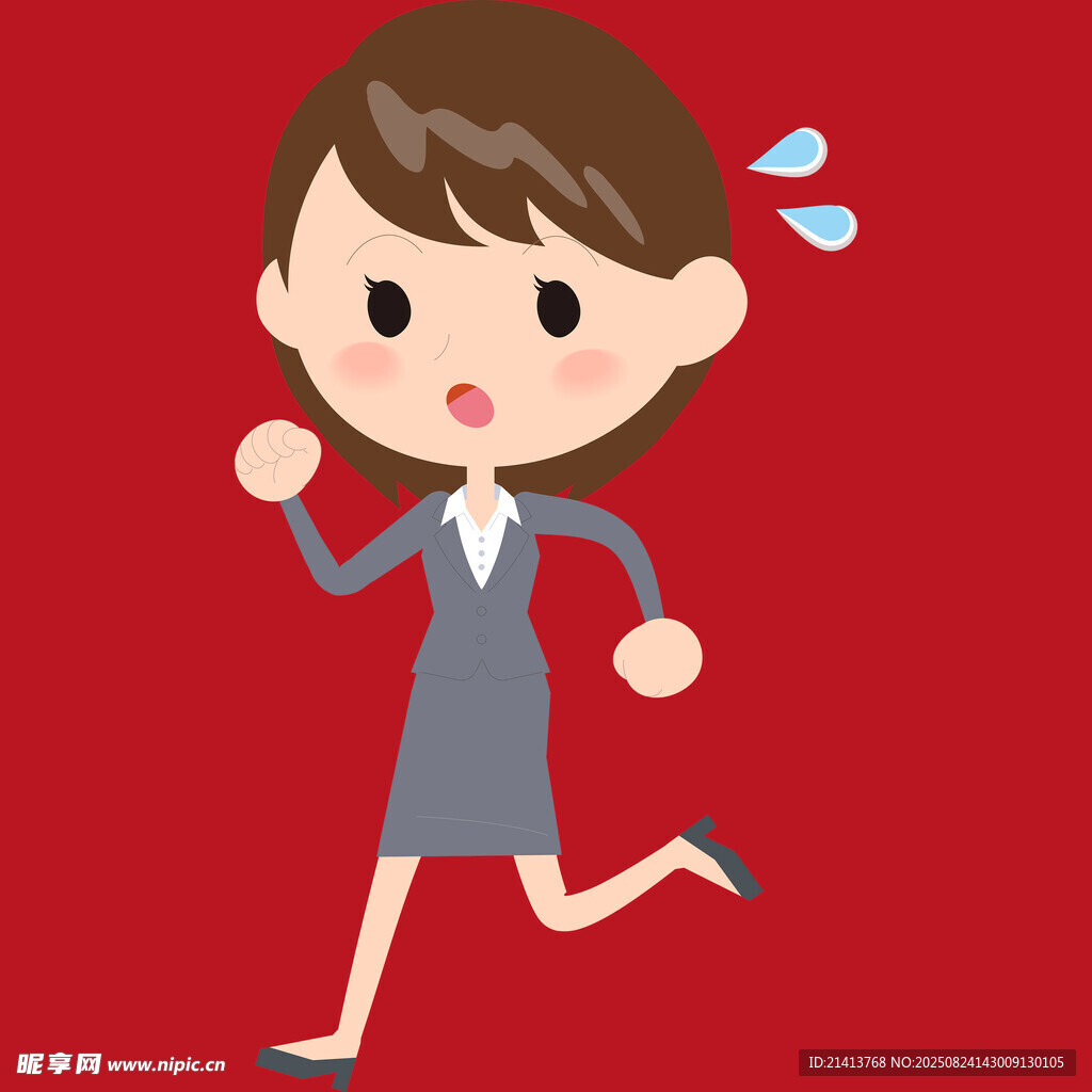 奔跑的职业女性