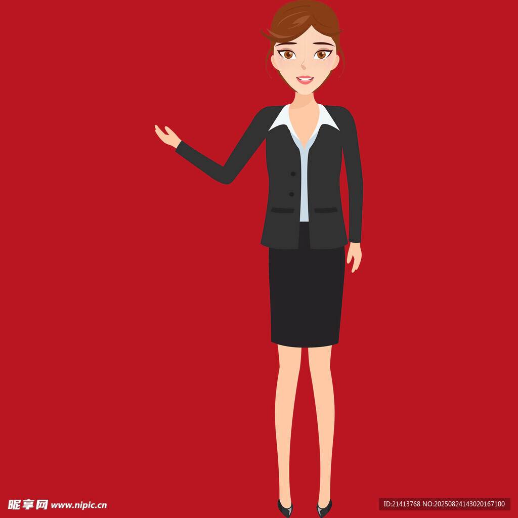 职业女性展示姿态
