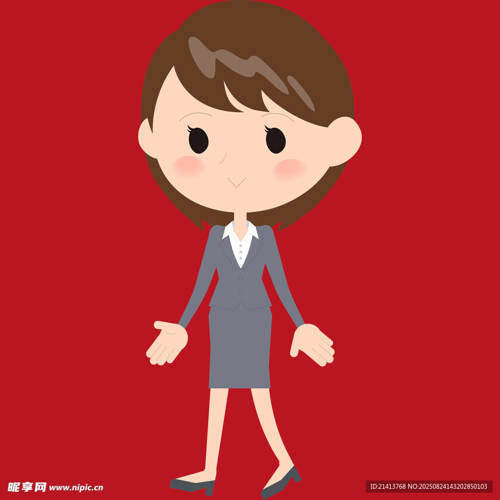 职业女性卡通形象