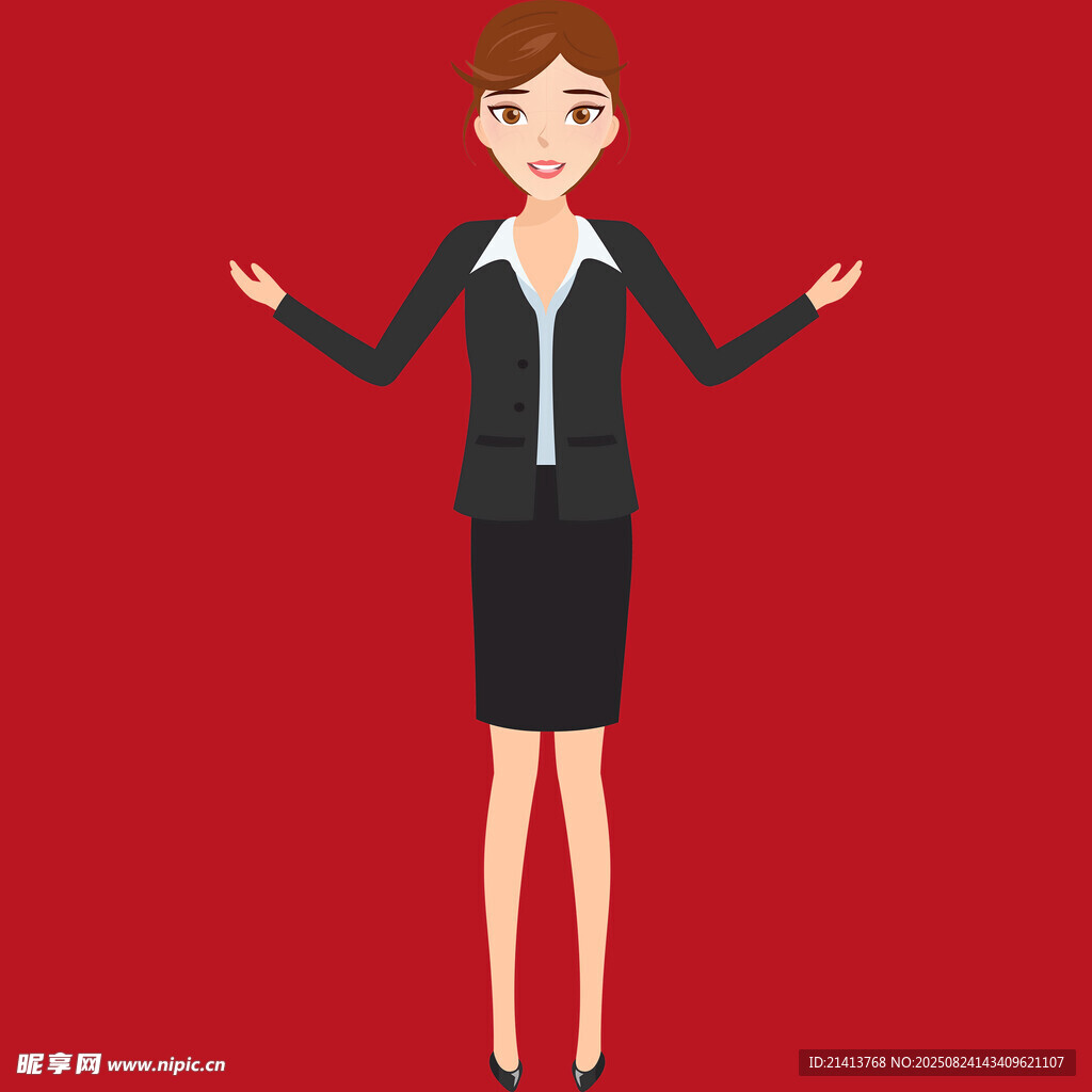 职业女性展示姿态