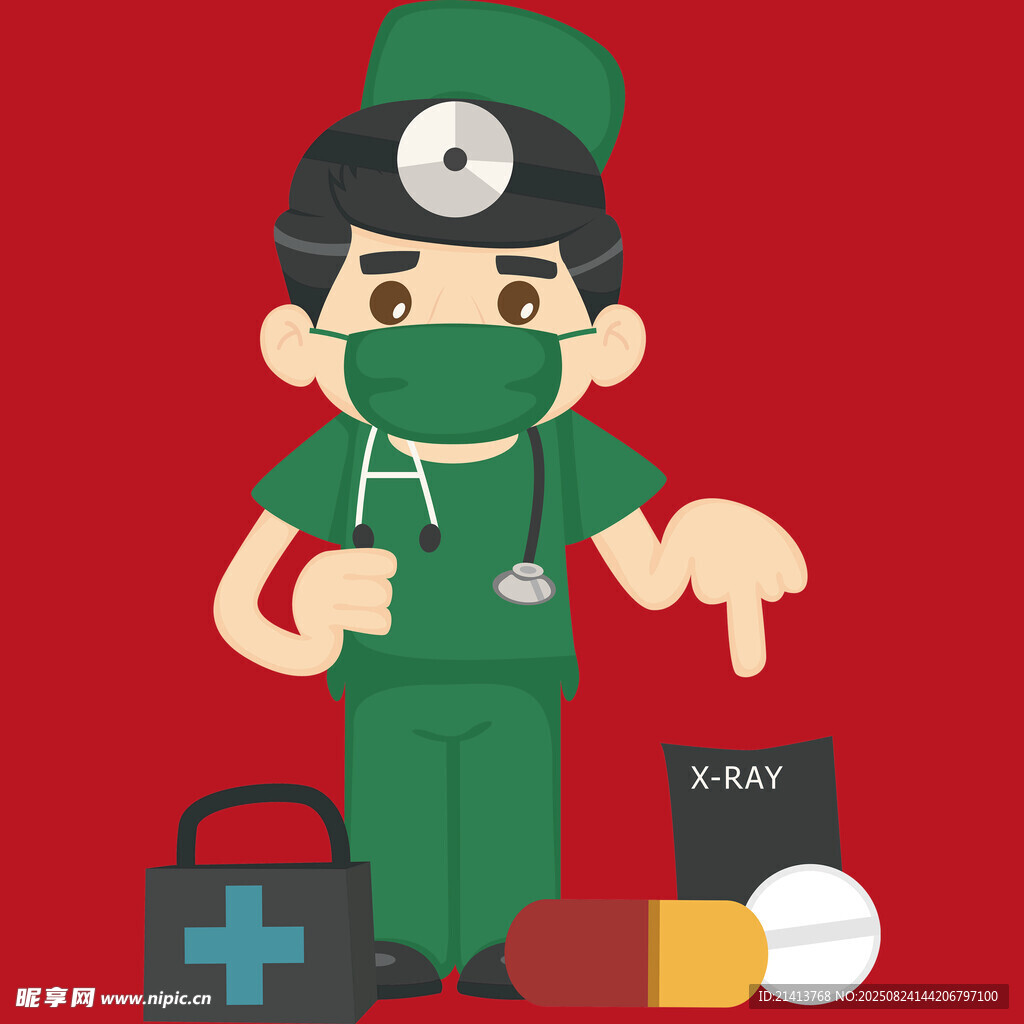 医护人员与医疗用品展示