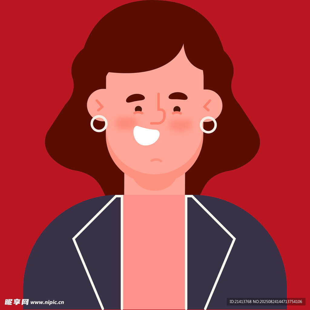 微笑的职场女性形象