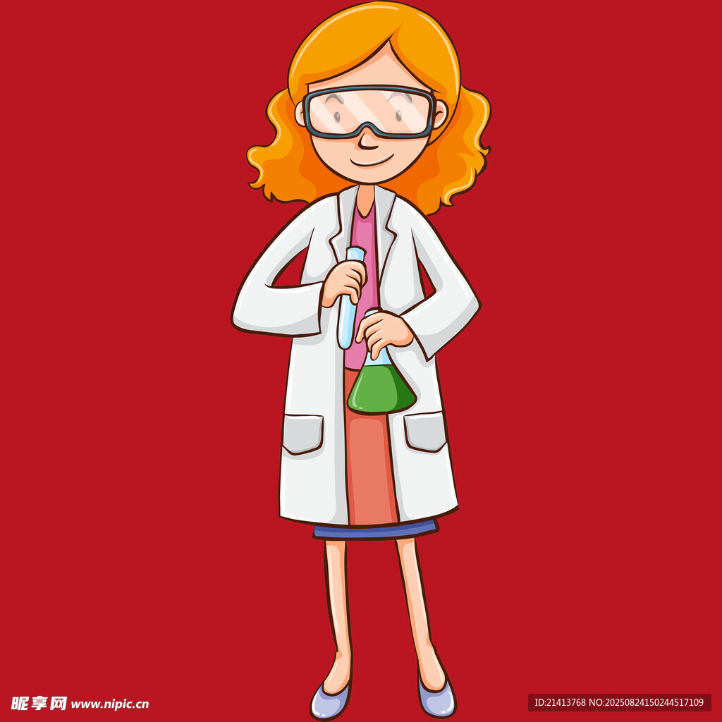 女科学家做实验