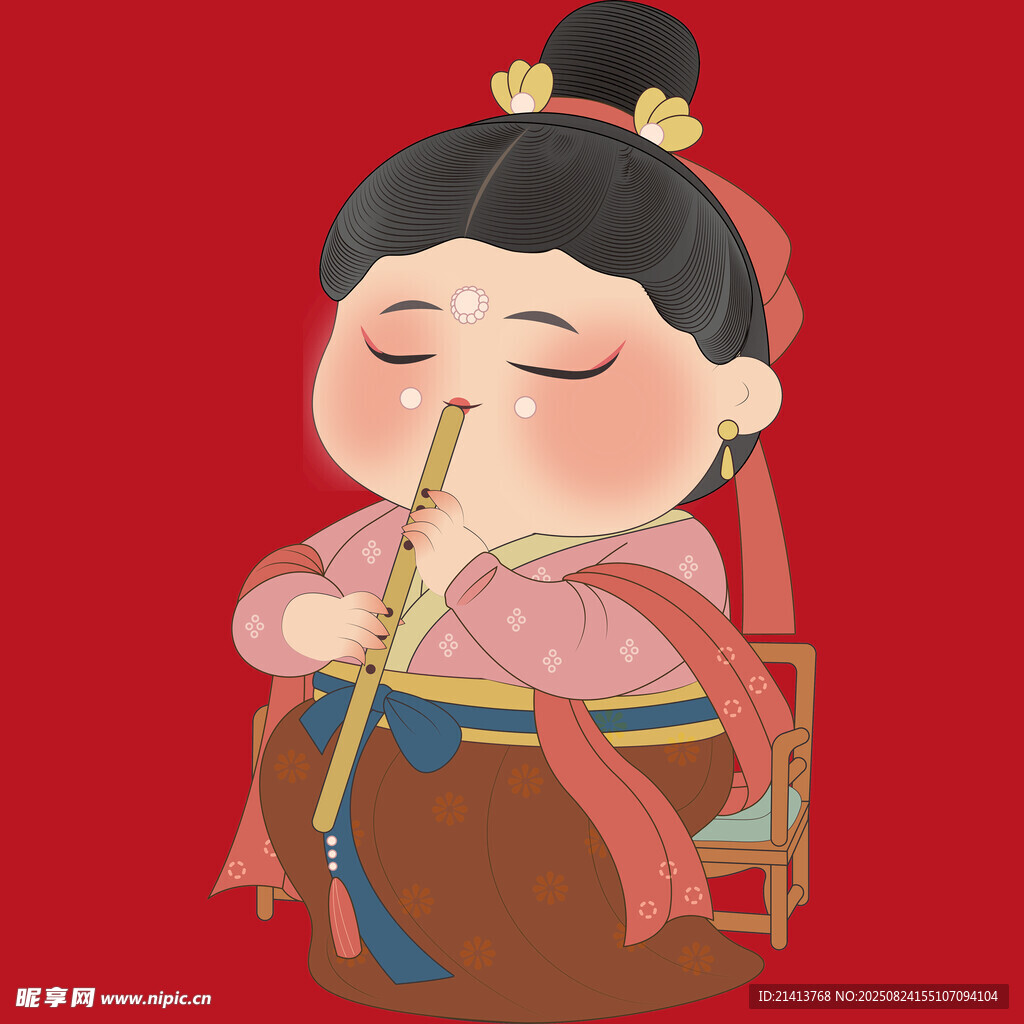 吹笛古装萌娃