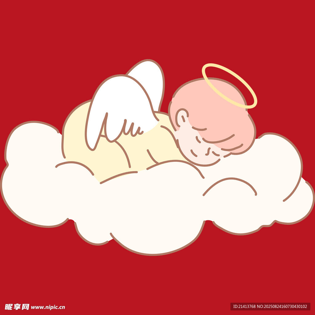 天使宝宝云端甜睡