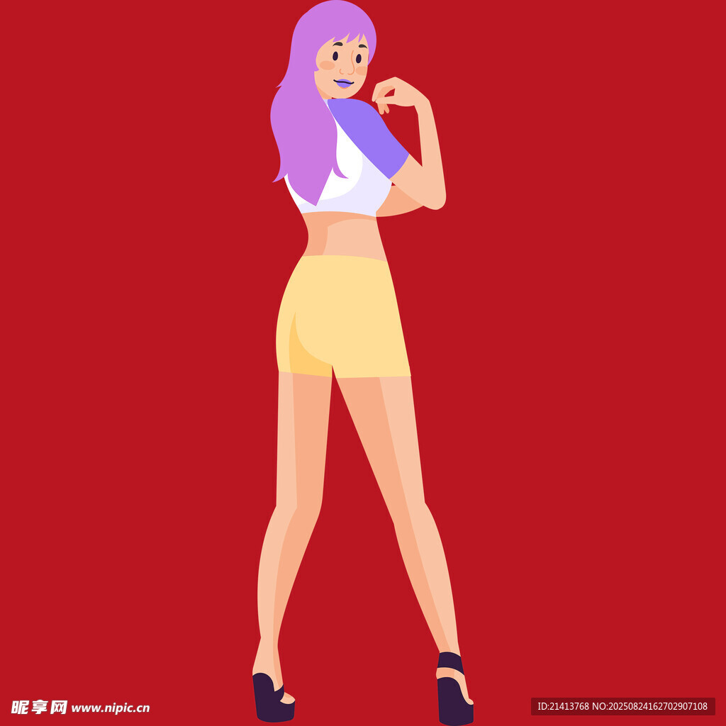 活力女孩动感舞蹈瞬间