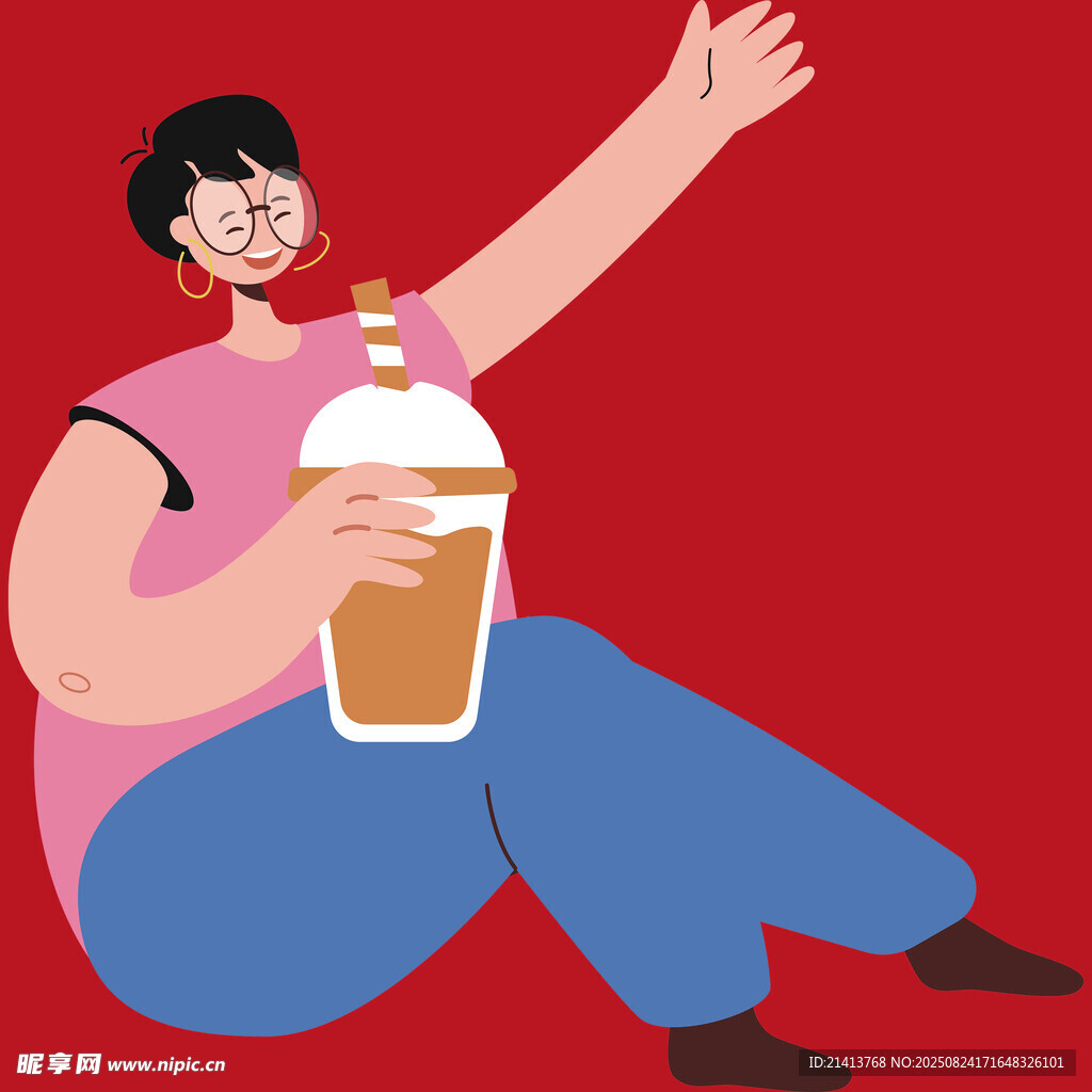 快乐畅饮的休闲时刻