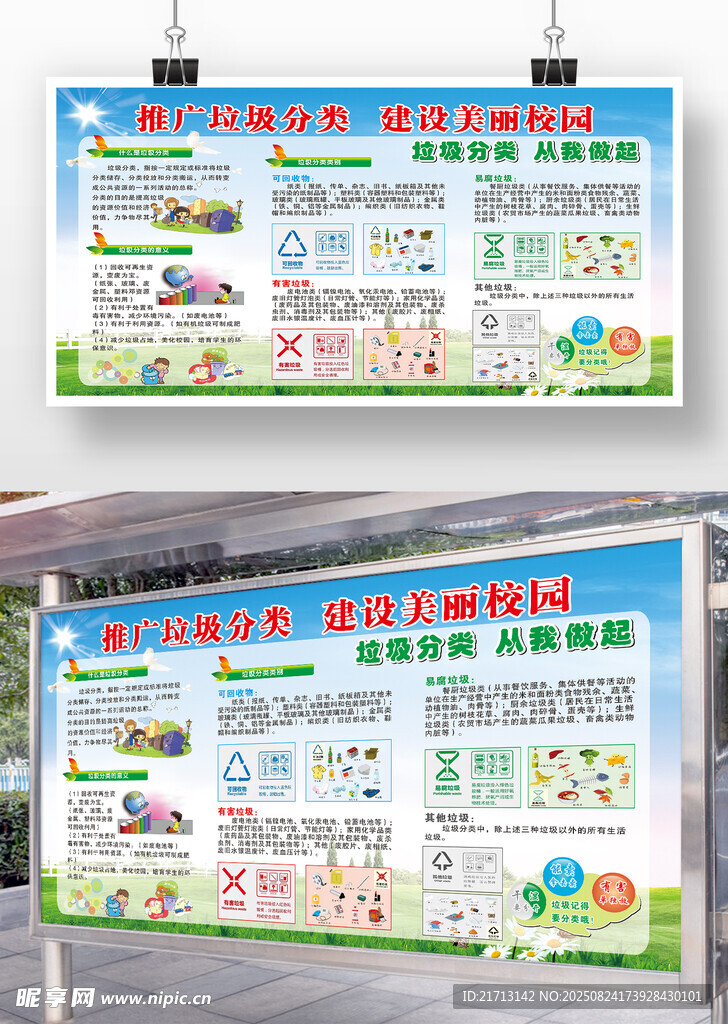 垃圾分类宣传栏
