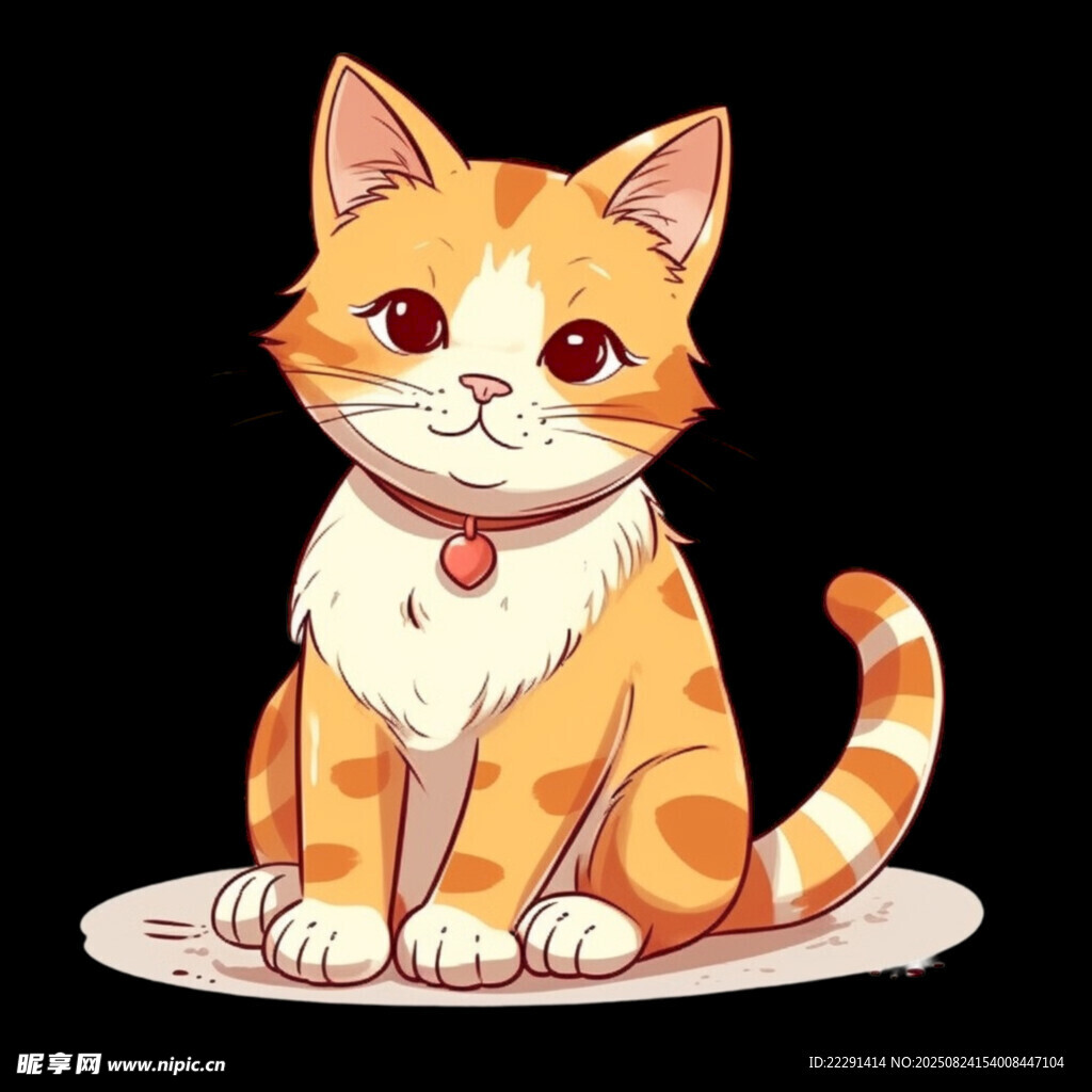 可爱橘猫插画