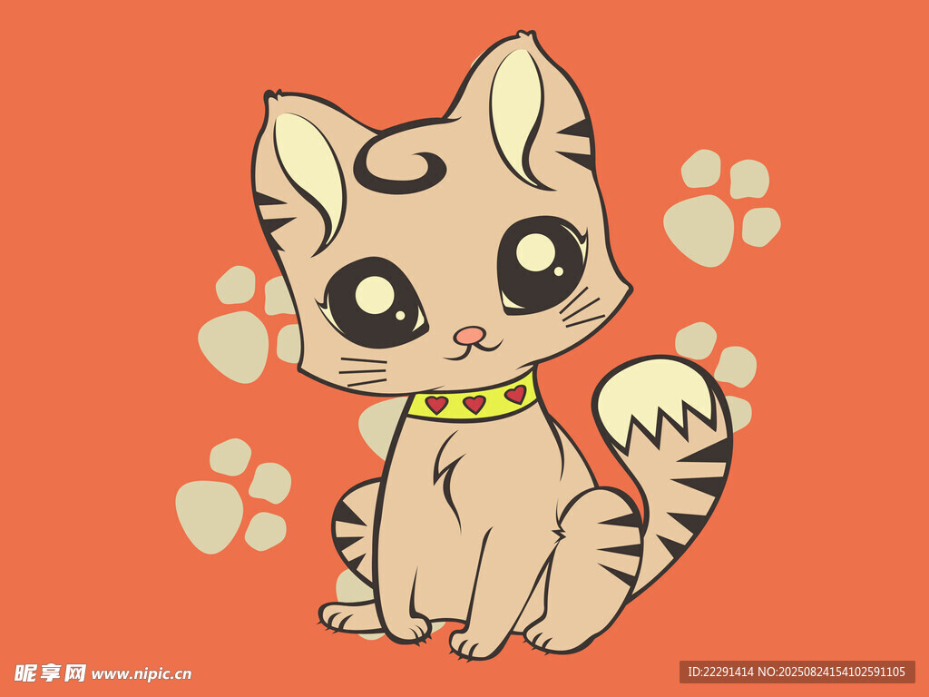 可爱卡通猫咪插画