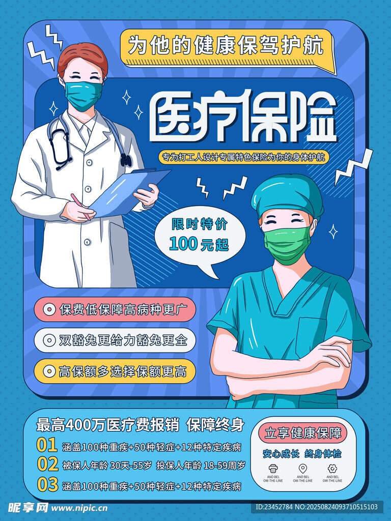 医疗保险宣传海报