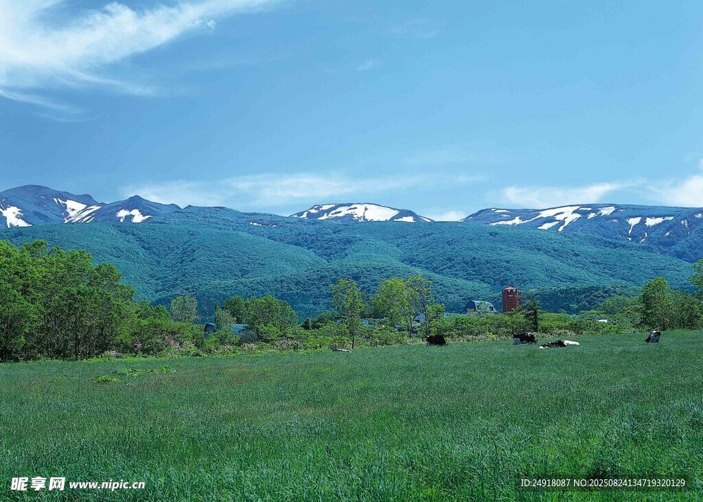草原远山美景