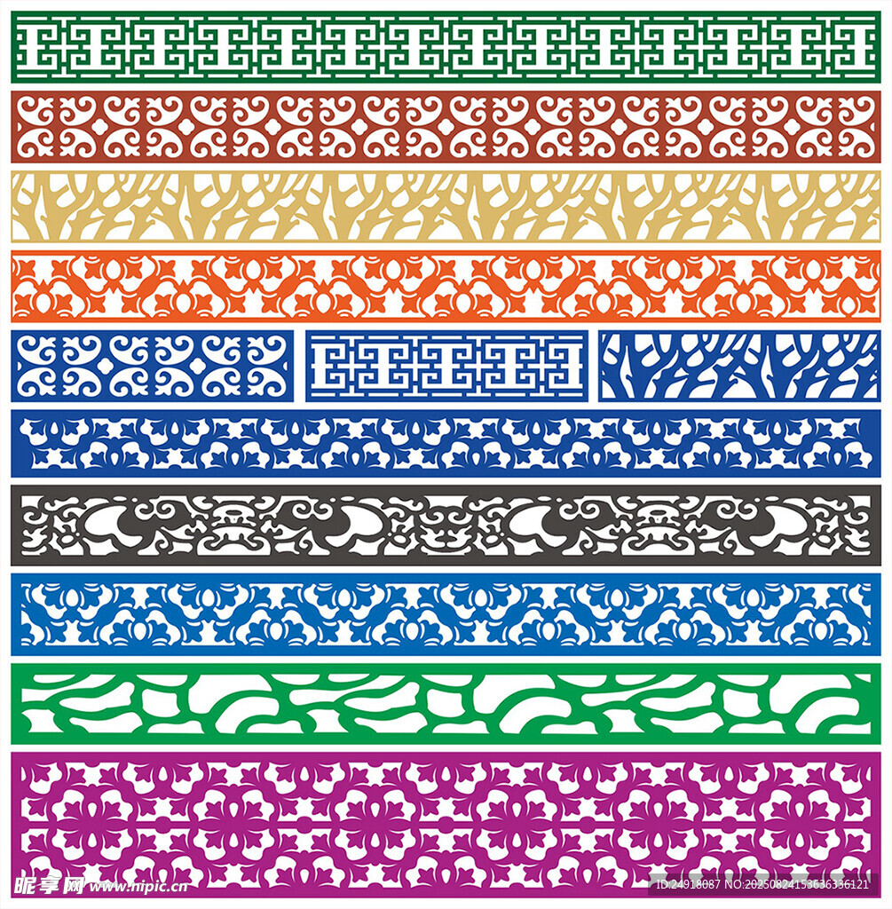 窗花 镂空花纹 屏风 隔断雕花