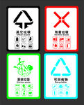 回收垃圾标识牌