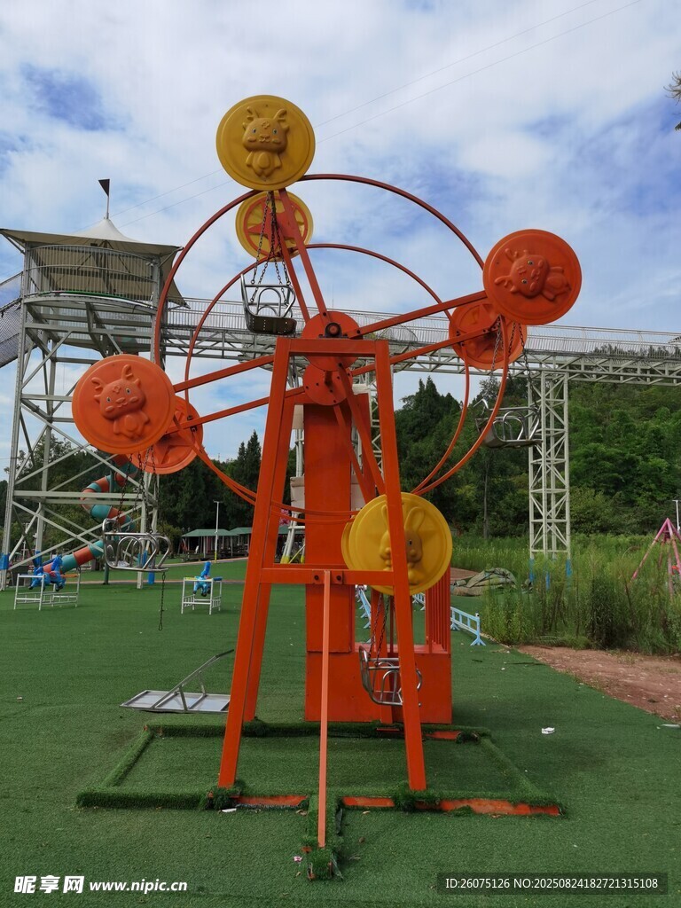 户外多彩金属亲子摩天轮