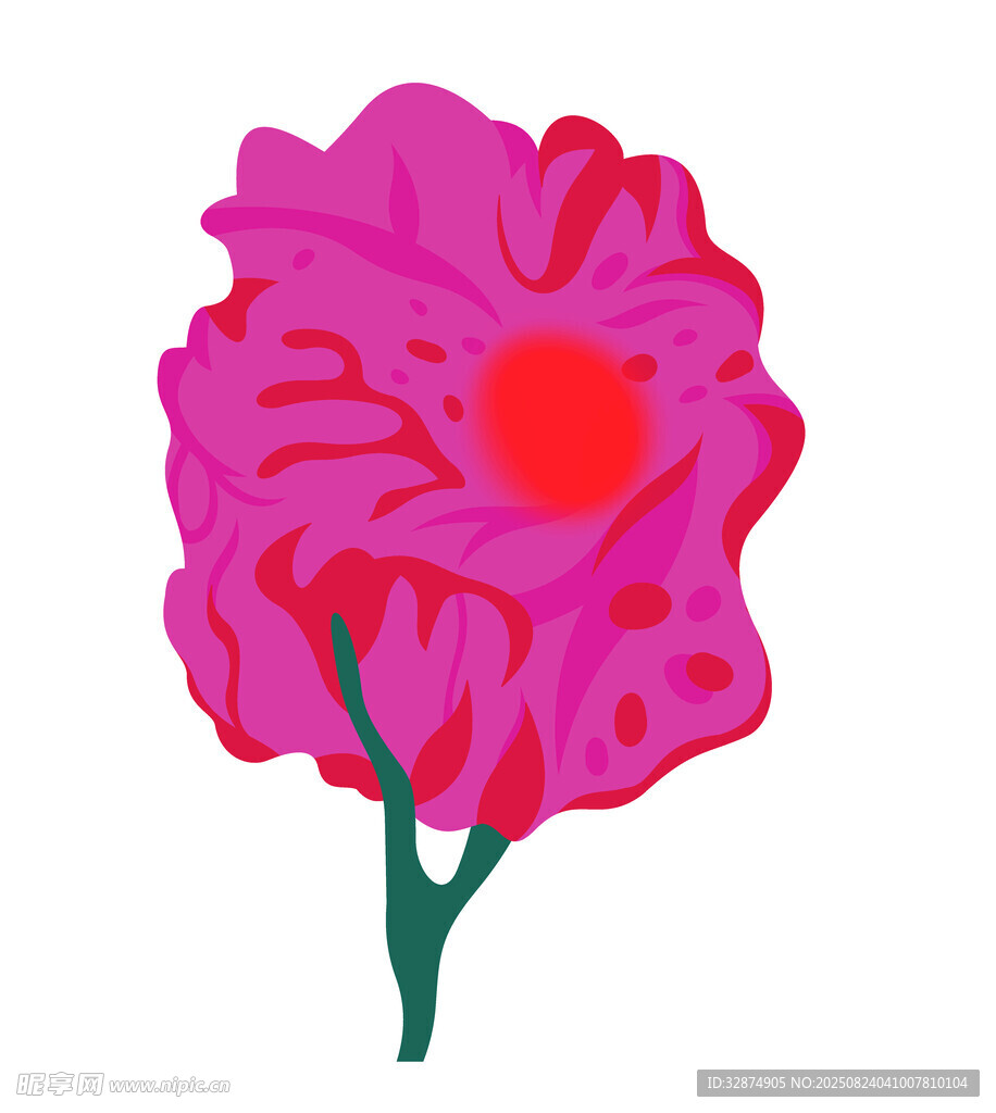 粉色花朵插画