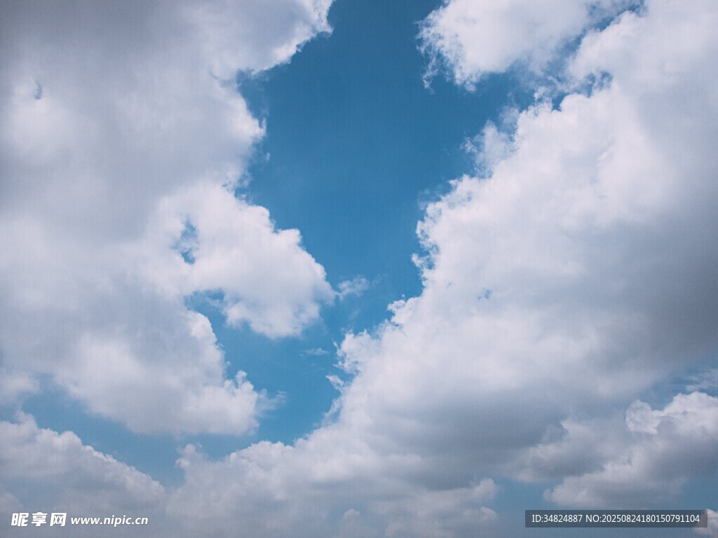 蓝天白云美景