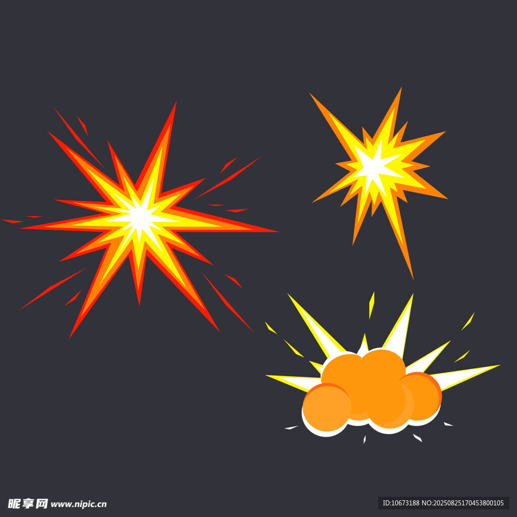 爆炸闪光特效元素集合