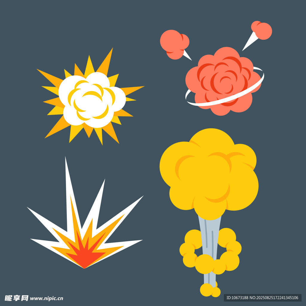 爆炸特效图案集合